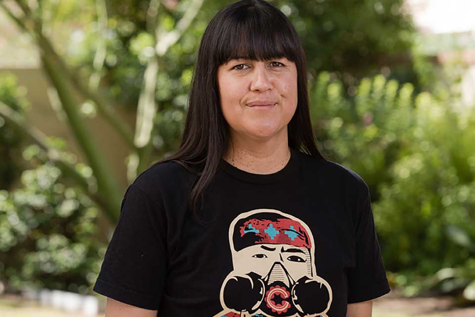 A photograph of Natalie Diaz