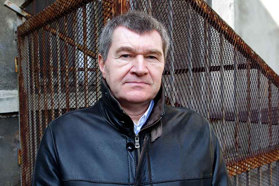 A photograph of Antoine Volodine