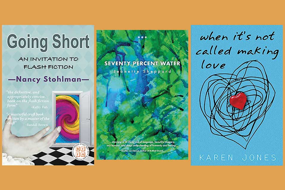 The cover to the three books covered in the article below