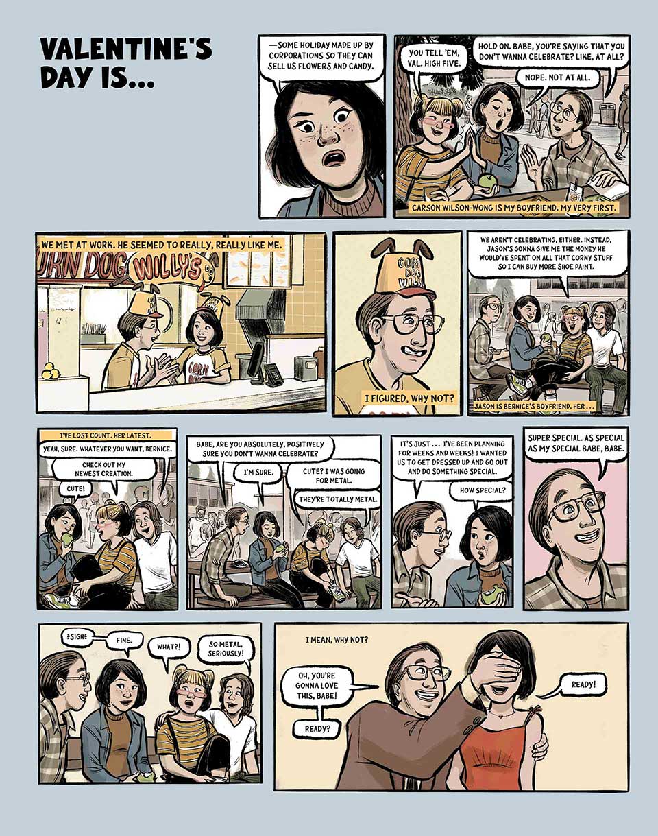 A page of comics from Lunar New Year Love Story