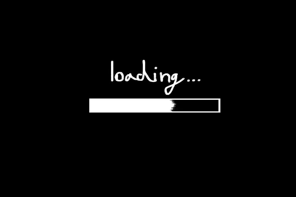 An illustration of a loading widget that is 2/3rds complete