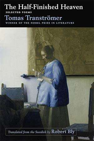 The cover to the Half-Finished Heaven by Tomas Tranströmer