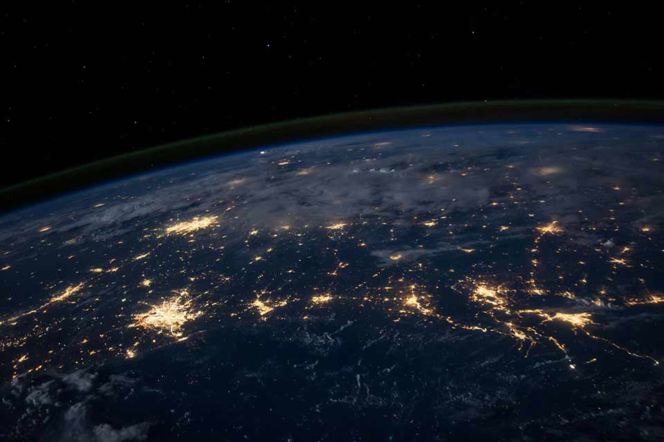 The lights of Earth's cities from space