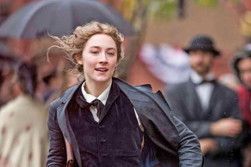 A young woman in Edwardian dress