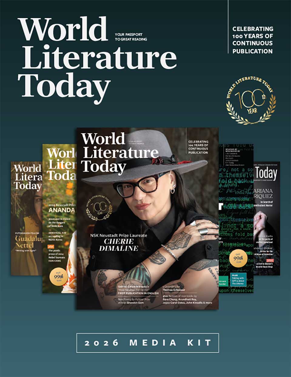 The front page of the 2026 WLT Media Kit