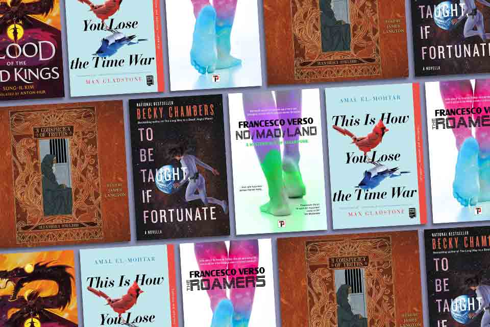 A collage made from the covers to the books discussed below