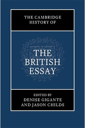 The cover to The Cambridge History of the British Essay