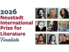The finalists for the 2026 Neustadt Prize. Text reads: 2026 Neustadt Prize for International Literature Finalists.