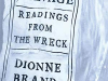 The cover to Salvage: Readings from the Wreck by Dionne Brand