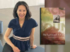 Karen Fang with the cover to her book Background Artist