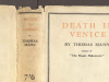 The cover to Thomas Mann's book Death in Venice