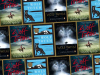 A collage of Wolf Totem book covers in translation