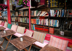 Front of a bookshop in Norway