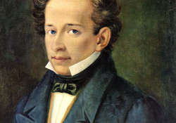 Portrait of Giacomo Leopardi by A. Ferrazzi
