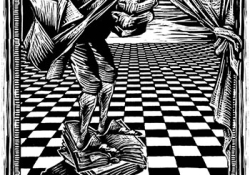 Woodcut from 400th anniversary edition of Don Quixote