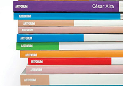 The cover to Artforum by César Aira