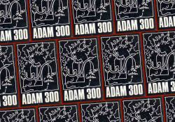 A tile collage to the cover of the 300th issue of the Adam International Review