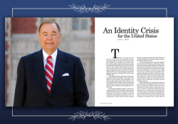 A photograph of David Boren jutxaposed with a slab of text that isn't germane to this tribute