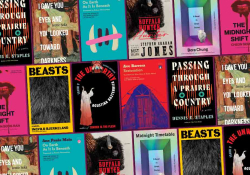 A collage of the covers to the book discussed below