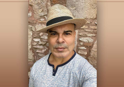 A photograph of Rigoberto González