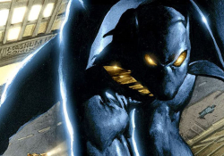 A detail from the cover to Black Panther Vol 3 #1; art by Mark Texeira and Joe Quesada