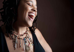 The author, Samantha Thornhill, smiling broadly